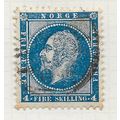 NORWAY 1856 OSCAR 1 CLASSIC FIRE SKILLING 4Sk B...