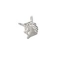 Sterling Silver Diamond Cut Unicorn Pendants
