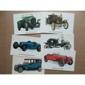 6 COLLECTOR POSTCARDS VINTAGE CARS REPRODUCTION...