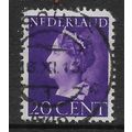 NETHERLANDS 1940 20c VIOLET QUEEN WILHELMINA SG...