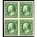 383, Mint Superb NH Block of 4 Imperforate Stam...
