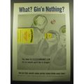 1957 Fleischmann's Gin Ad - What? Gin'n Nothing?
