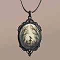 Bnwt Gothic Raven Cross Graveyard Spooky Trees ...