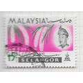 SELANGOR MALAYA 1965 FLOWERS 15c USED SG141 141 SG