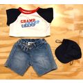 Build A Bear Boys Denim Shorts Champ T Shirt & ...