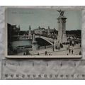 vintage postcard Paris, Le Pont alexandre III