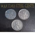 1943 PDS UNCIRCULATED MINT BU Set Lot of War Cents