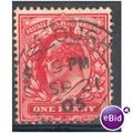 GB stamps 1902-10 KEV11 - 1d SG219 Slough 7
