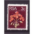 SOUTH AFRICA 1975 3c GERANIUM SG 350 FINE USED #2