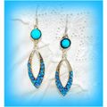 Sale Tibetan Hill Tribe Style Blue Crystal Hook...
