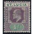 St Lucia 1902 SG58 1/2d Dull Purple & Green Mou...