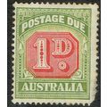 Australia 1946 Postage Due 1d Carmine and Green...
