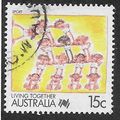 AUS 1988 15c 'LIVING TOGETHER - SPORT' FINE USE...