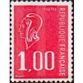 France 1.00e Value. Unfranked, No Gum .