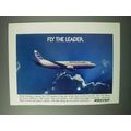 1983 Boeing 737-300 Jetliner Ad - Fly the Leader