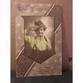 KIND THOUGHTS, GREETINGS CARD. unused antique p...