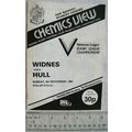 1984 programme Widnes v. Hull