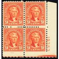 641, Mint VF NH 9¢ Plate Block .. Stuart Katz