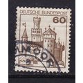 GERMANY 1977 CASTLES 60pf BROWN USED SG1809