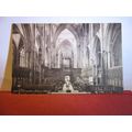 YORK MINSTER, CHOIR WEST. unused antique postca...