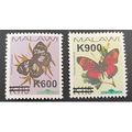 Malawi 2020 Mi. 1052 / 1053 Surchargés Papillon...
