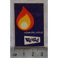vintage Matchbox Label - VeGe - Vonkvrij Veilig