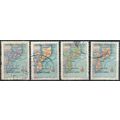 Territories Map: 4 Values - Mozambique 1954 - F...