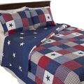 3-Piece Caroline Patriotic Quilt Set - American...