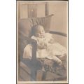 Baby in a Chair, c.1910s - RP Postcard