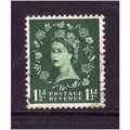GREAT BRITAIN 1952 SG517 QEII TUDOR 1 1/2d GREE...