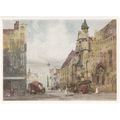 Colour Postcard - Continental Street Scene by T...