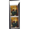 1967 GB CHRISTMAS 4D MARGINAL PAIR MNH SG757