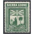 Sierra Leone 1933 SG168 1/2d Green Mounted Mint...