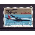AUSTRALIA 1970 SG 477 6c QANTAS FINE USED#3