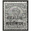Gwailor (ICS) 1932 SG86 3 Pies Slate Mounted Mi...