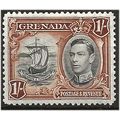 Grenada 1938 SG160 1/- Black & Brown Mounted Mi...