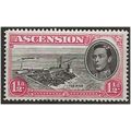 Ascension Island 1949 SG40a 1 1/2d Black & Rose...