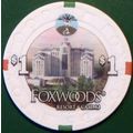 Foxwoods. $1 Casino Chip. Ledyard, CT. M08.
