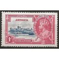 Antigua 1935 SG91 1d Deep Blue & Carmine Silver...