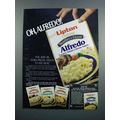 1983 Lipton Deluxe Noodles & Sauce Ad - Oh, Alfredo