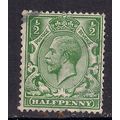 GB 1912 - 24 KGV 1/2d Green Wmk 100 ( H832 )