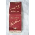 Matchbook Cover Parker House, Boston
