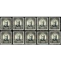 559, Mint NH 7¢ F-VF Lot of 10 Fresh Stamps CV ...