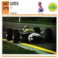 Collectors Club card. Classic Cars. Lotus 49