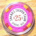 (1) $25. Karl's Silver Club CASINO CHIP - 1974 ...