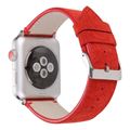 Frosted Genuine Leather Watch Strap For Apple W...