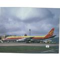 DC 8 AIRCRAFT AIR SPAIN AT LUTON AIRPORT CARD N...
