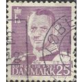 DENMARK, King Frederick IX, violet 1955, 25ore