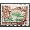 Dominica 1947 SG105a 6d Green & Yellow-Brown Mo...