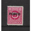 Austria.D959 8g Posthorn (Red).Mounted Mint.Aug22